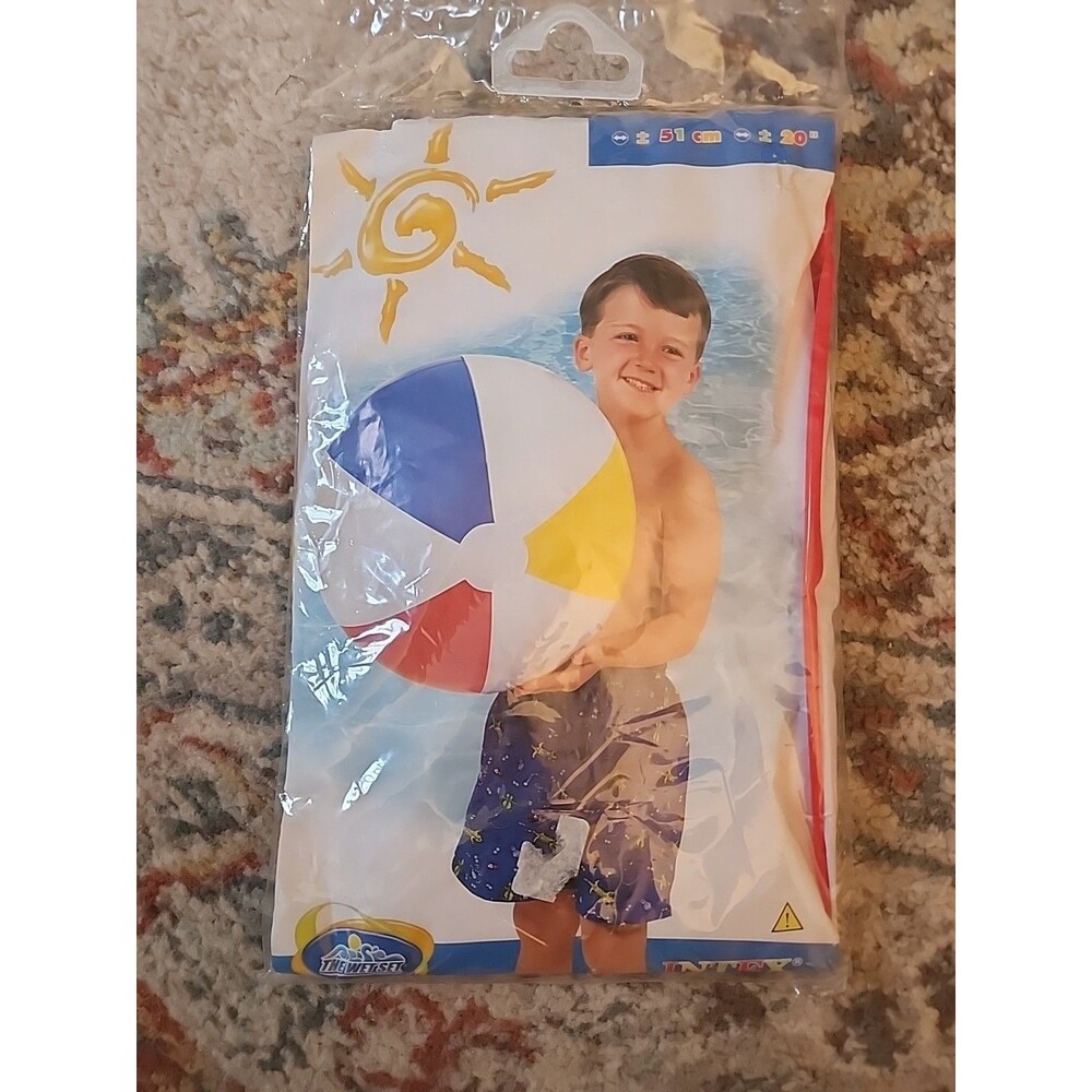 Intex The Wet Set 20” Inflatable Beach Ball 2002 Vintage